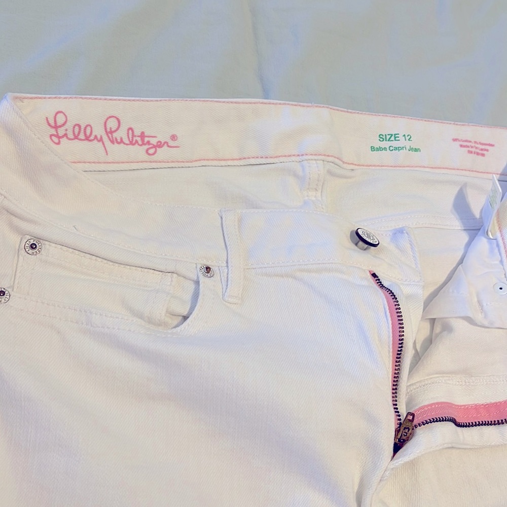 White Lilly Pulitzer Jeans (size 12)